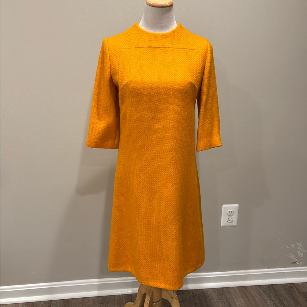 Chic Mustard Long Sleeve Dress